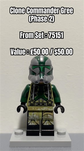 LEGO Minifigure | Clone Commander Gree (Phase 2) #starwars #shorts #lego #clonewars