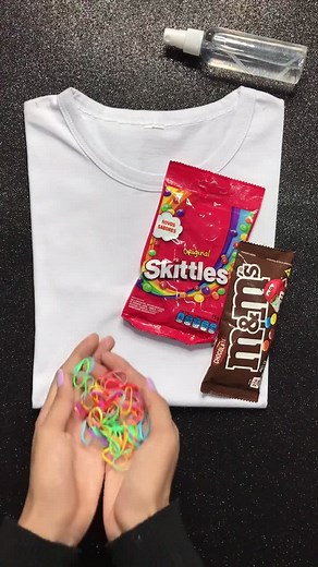 Colorful Skittles Tie-Dye DIY Tutorial