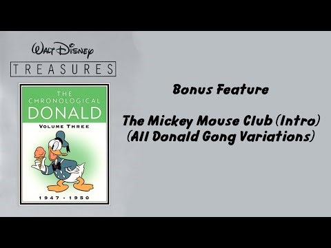 The Mickey Mouse Club (Intro) - All Donald Gong Variations (HD)