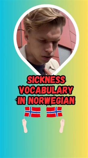 Some words to use when you are feeling sick in Norwegian🤷‍♂️ Jeg er syk(I am sick) Jeg er forkjølet (I have a cold) To learn fluent Norwegian, go to Norwegiancommunity.com⭐️ #nor | Norwegiancommunity