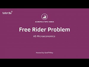 Free Rider Problem I A Level and IB Economics