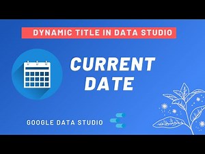 Display TODAY's DATE as a TITLE in Data Studio [Calculated Field: CURRENT_DATE, MAX, CONCAT]
