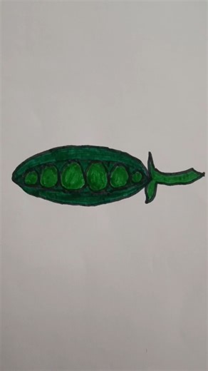 Easy peas drawing. How to draw a peas step by step. #peasdrawing #easydrawing #drawingideas #drawing