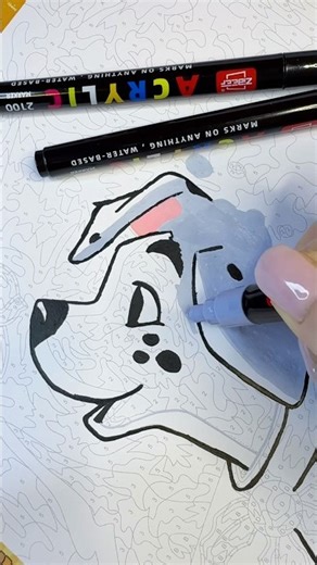 New Acrylic Markers✏️Colouring book Disney ✨ #disney #acrylicmarkers #coloring