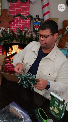 Here's a bright idea for storing holiday lights. 💡 Problem Solved | USA TODAY Life