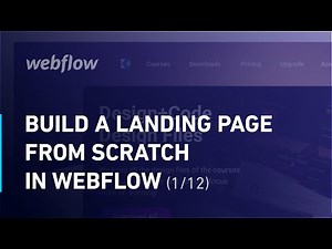 How to Build a Website from scratch - Webflow course for Beginners (1/12)