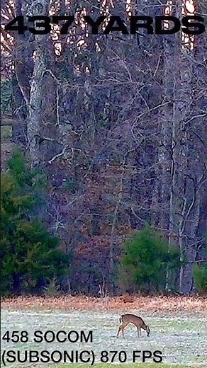 Deer Dropped 437 Yards Subsonic Suppressed | 458 Socom