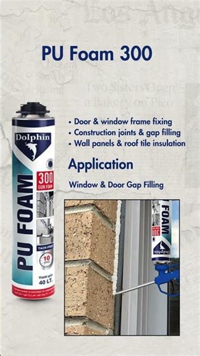 Seal Gaps Instantly with Dolphin PU Foam | Professional Construction Foam #diy