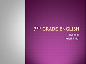 PPT - 7 th Grade English PowerPoint Presentation, free download - ID:3064819