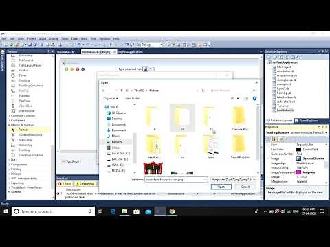 11. Toolbar and Statusbar in Vb.Net