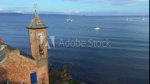 Drone footage of the Spindrift-Kingsand Beach House at Cawsand Bay, southeast Cornwall, UK