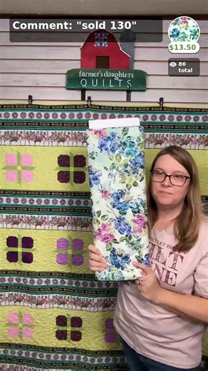 I can't wait to show you the quilt kits we have picked out for tonight! So good! Find your cart here: fdquilts.commentsold.com | Farmer's Daughters Quilts