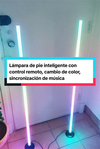 SMART LED FLOOR LAMP WITH REMOTE CONTROL, RGB COLOR CHANGING, DIMMABLE, MUSIC SYNC, USB POWERED. #SAMRT #LED #LAMP #musica #CHANGING