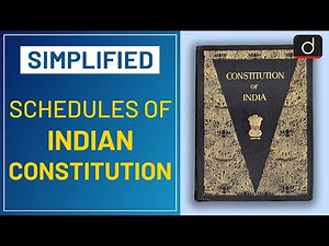 Schedules of Indian Constitution Video Lecture | Crash Course for SSC CGL (English)
