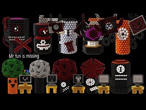 Making Mr. Tree & Mr. Fun Computer Phase1-10 | Sprunki Incredibox Magnetic Balls