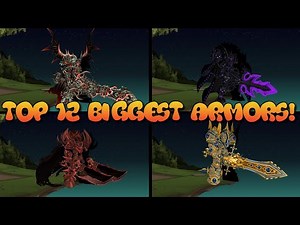 AQW Top 12 BIGGEST Armors! AQWorlds
