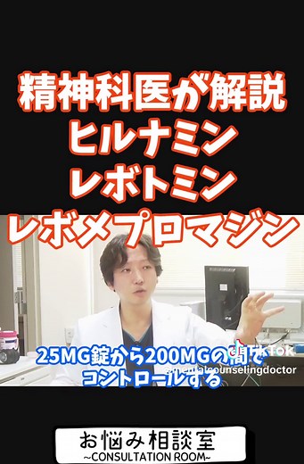 精神科医解説：ヒルナミンとレボトミンの効果
