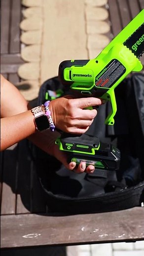 Spring Yard Clean-Up with a Greenworks 24V Pruner Saw 🌸⚡️