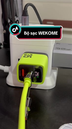 Bộ sạc quá đẹp của WEKOME #bosacnhanh #cusacnhanh #Wekome #tiktokshop1111 #salevuivodoi #reviewcotam