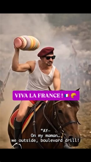 Kevin Perry on Instagram: "Ouais ouais! Beret up, caleçon papa, macarons everywhere, Chicago drill invade les rues de Waterloo, je rewrite l’histoire! #WaterlooMadness #FrenchDrill #MacaronSlap #EpicChaos #Unhinged ViralAF GlobalEnergy"