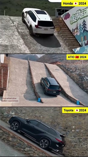 Toyota vs Honda vs AITO: Ultimate 4x4 Steep Hill Climb Challenge 2024! #shorts