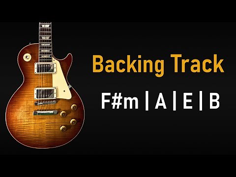 Pop Rock BACKING TRACK F#m Dorian | F#m A E B | 85 BPM | Guitar Backing Track | ‪@dlynnloves2sing‬