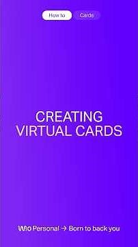 Wio Personal - Creating Virtual Cards