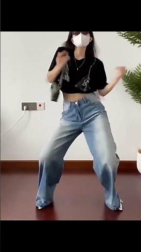 Women's Retro High Waist Wide Leg Jeans 👖 Washed Blue Denim Style