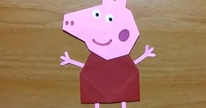 Peppa Pig de origami fácil: Paso a paso para hacer a la cerdita en el Día Mundial del Origami