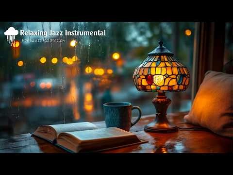 Relaxing Night Jazz 🌧️ Warm Coffee Corner & Bossa Nova Instrumental for Quiet Relaxation