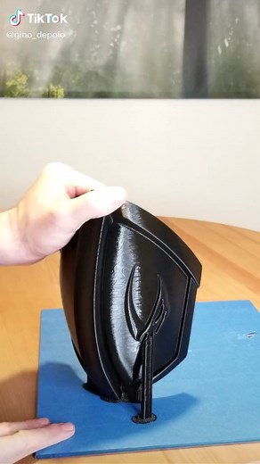 Pauldrons build from print to paint!#fyp #foryoupage #mandalorian #3dprinting #cosplay #diy #creative #starwars #build #paint #sanding