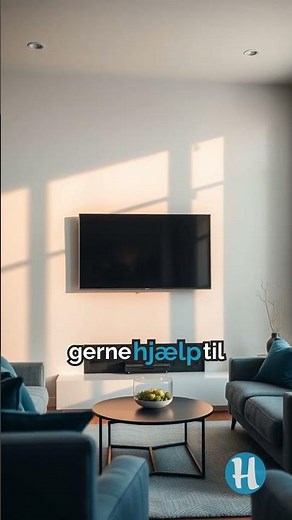 Sådan hænger du et TV på væggen