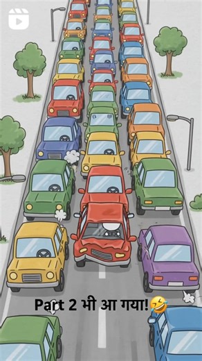 Stick man Long Drive With traffic #animation #2danimation #ai