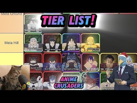TIER LIST ANIME CRUSADERS! + NOVOS CODES!