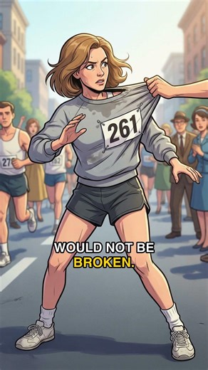 Why did they try to stop this woman running?