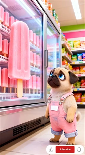 This Pug bought a giant icecream, and shared them with everyone! #pug #luckypug