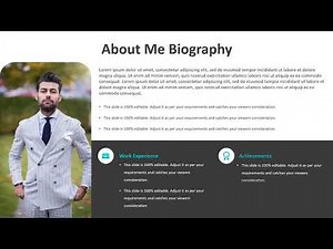 About Me Biography PowerPoint Slide | Kridha Graphics