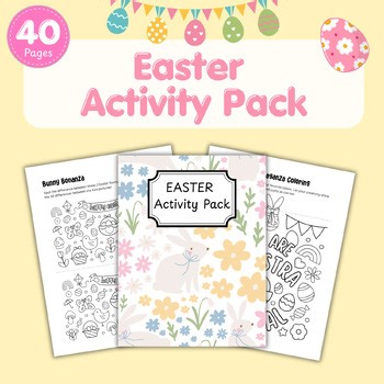 Easter Activity Pack | Spring Worksheets for Kindergarten & 1st Grade