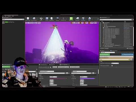 How to create custom controlled light beams in Unreal Engine