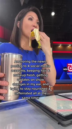 Morning News Anchor’s Busy Routine