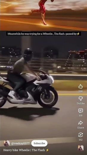 bike wheeli vs the flash riding