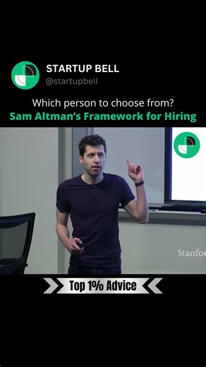 Framework for hiring people by Sam Altman