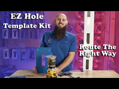 The Ultimate Solution for Routing Vinyl Fence Posts | EZ Hole Template Kit
