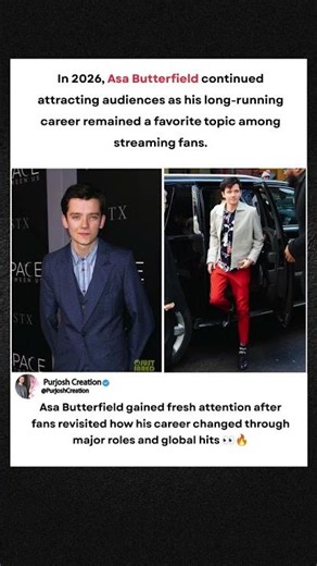 Fans Were Shocked By Asa Butterfield's Career Journey 😳🎬
