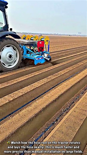 Precision Planting: Automatic Drip Irrigation Hose Installation