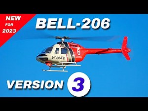 The NEW Fly Wing Bell 206 V3 Helicopter is Beautiful! Maiden Flight Review
