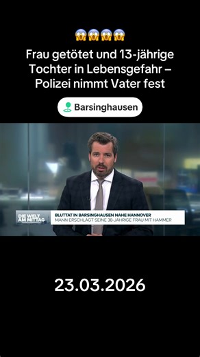 Bluttat in einem Einfamilienhaus in Barsinghausen bei Hannover: Ein 49 Jahre alter Mann soll seine 38-jährige Lebensgefährtin tödlich und die gemeinsame 13-jährige Tochter lebensgefährlich verletzt haben. Wie ein Polizeisprecher sagte, alarmierte der 15 Jahre alte Sohn der Familie gegen 2.10 Uhr in der Nacht die Polizei und gab an, dass der Vater die Mutter angegriffen habe. Nach Informationen von „Bild“ soll es sich bei der Tatwaffe um einen Hammer handeln. Die Einsatzkräfte fanden die Frau leb