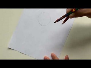How to draw a perfect circle with two pencils