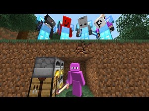 Minecraft Speedrunner VS 4 Hunters