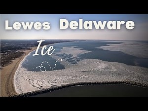 Frozen Beauty: Stunning Drone Views of Icy Lewes, Delaware & the Delaware Bay